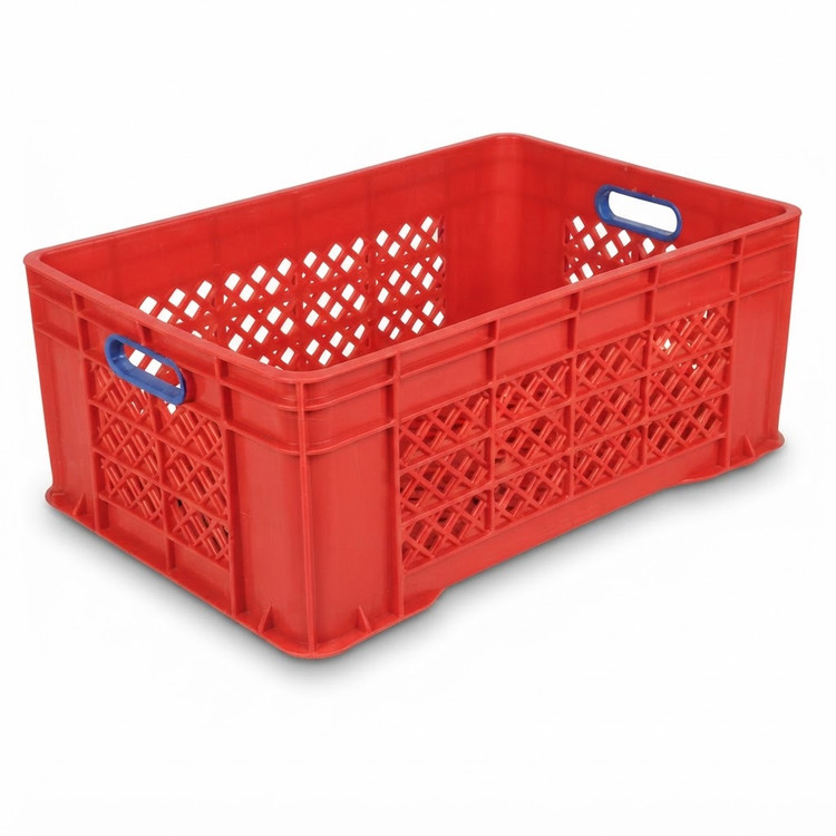 سبد صنعتی پلاستیکی 425 (طول 60 عرض 40 ارتفاع 25) رنگ آبی